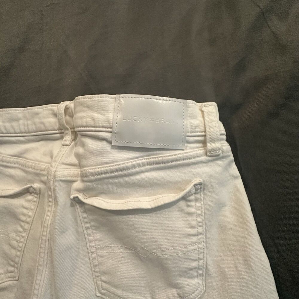 Lucky Brand Jeans Sweet Mid Rise Crop Straight Leg Stretch Womens 8x29 White - Picture 12 of 12
